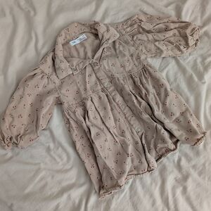 Zara Girls Cherry Button Up Dress (2-3years)